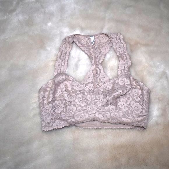 Free People Nude Lace Bra Size Small - Picture 11 of 14